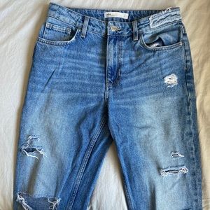 Zara blue mom jeans